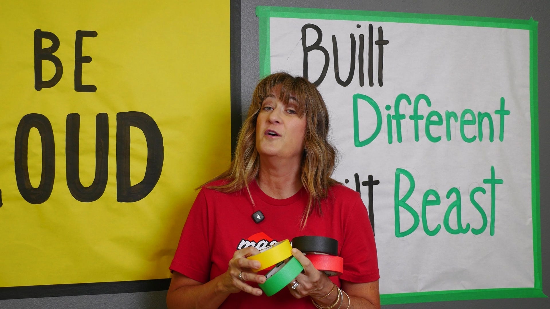 How to tape up posters with Mascot Tape — founder Debra demonstrates the frame technique